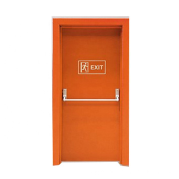 Galvanized Steel Emergency Sair incêndio Classificação de escape Push Door de segurança Porta com barra de push